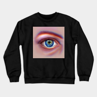 Blue Eye Painting Crewneck Sweatshirt